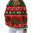 thumbnail image 3 of Wiyuqeen Ugly Christmas Hoodies Women Oversized Long Sleeve Knit Pullover Vintage Xmas Graphic Sweatshirts Christmas Under 25, 3 of 6