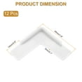 thumbnail image 2 of Uxcell Protecteurs d'Angle 12 Pcs Protecteurs d'Angle de Table Garde d'Angle de Meuble et Pare-Chocs de Bords (en Forme d'Étoile, Blanc), 2 of 6