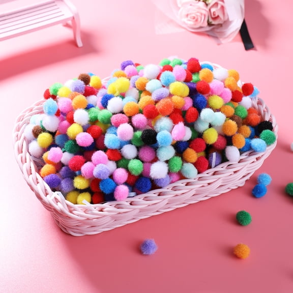 NICERIO Colourful Felt Balls Craft Puff Balls Round 2000Pcs 1 X 0.39In Bright Colors