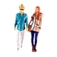 thumbnail image 3 of 2x 1/64, modelo para niños y niñas, modelo de personas pequeñas, accesorio de fotografía, figuras de personas coleccionables, hombre con gafas de sol, 3 of 10