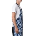 thumbnail image 3 of Lsque Tropical Leaves Waterproof Apron Chef Aprons for Men Heavy Duty Chemical Work Apron Extra Long Grilling Aprons with Adjustable Bib Apron, 3 of 9