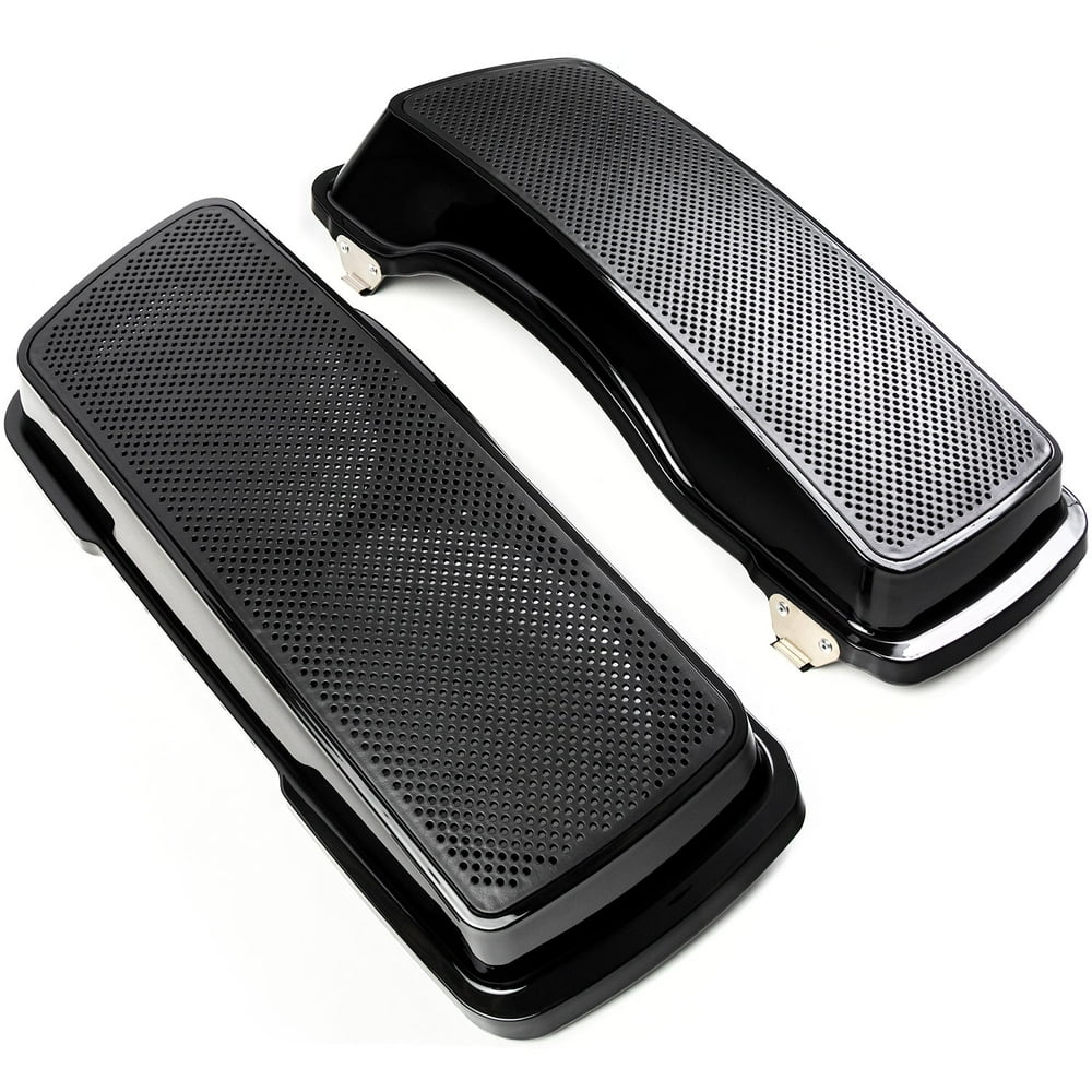Krator Dual 6x9 Speaker Lids Compatible with 19932013 Harley Davidson Street Glide Saddle Bags