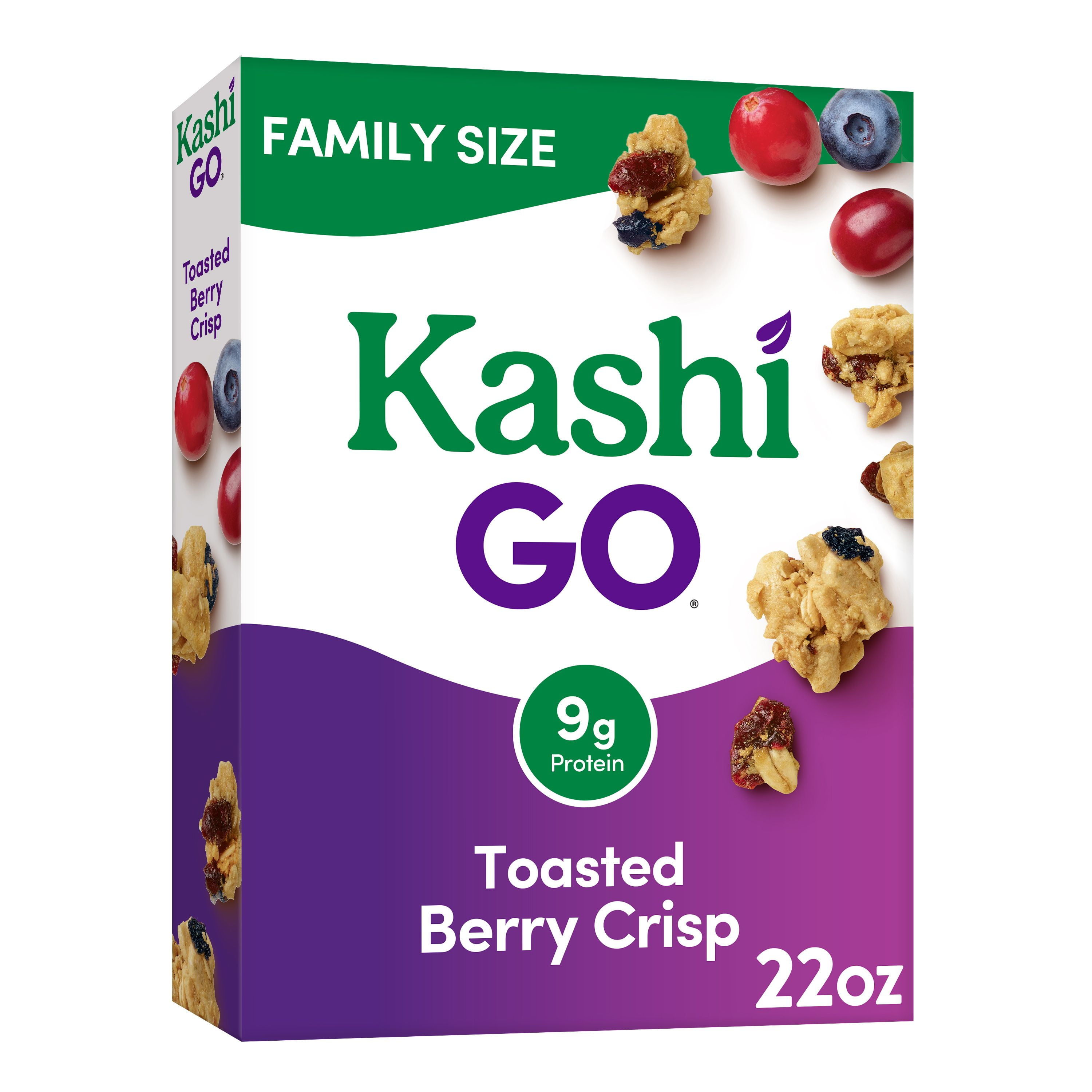 Kashi GO Breakfast Cereal, Toasted Berry Crisp, 22 Oz, Box