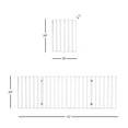 thumbnail image 2 of Pet Gate 4-Panel Indoor Foldable Fence for Dogs and Cats, Freestanding Wooden Dog Fence for Stairs, Hallways and Doorways, 72 x 24 Inch Retractable Pet Barrier with Accordion Design by PETMAKER, 2 of 8