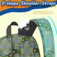 thumbnail image 5 of Tractor and Tractors Blue Pattern 17" School Backpacks for Teens,Waterproof Oxford Fabric,S-Shape Padded Straps for School,Travel,Hiking,Camping, 5 of 6