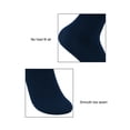 thumbnail image 4 of Calcetines de Nailon Transparente con puños Elásticos uxcell 2 Pares Azul marino M, 4 of 7