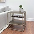 thumbnail image 3 of Contemporary End Table for Living Room / Crafted from Poplar and Acacia / Sturdy and Attractive, 3 of 5