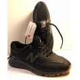 thumbnail image 1 of NEW BALANCE 997G SNEAKERS BLACK LEATHER LACE UP LOW TOP GOLF SHOES SZ 10 2E NWT, 1 of 5