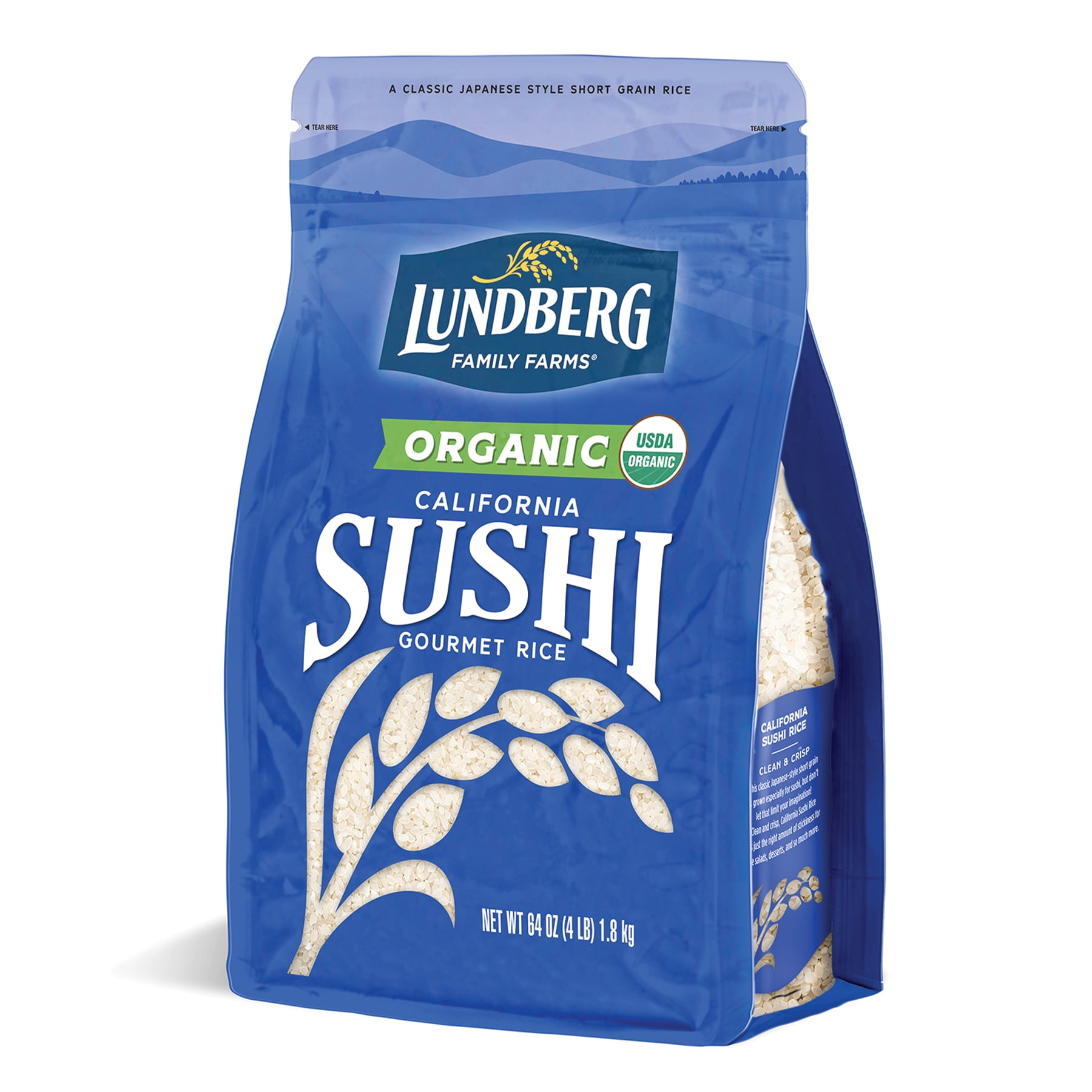 Lundberg Family Farms Sushi White Rice 64 oz