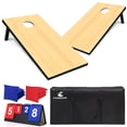 thumbnail image 1 of Juego Cornhole Boards de luueen de 4 x 2 pies con pufs, funda y marcador, 1 of 9