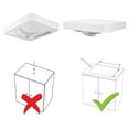 thumbnail image 2 of Aquaterior 23" Rectangle Bathroom Vessel Sink Drop in Ceramic Semi Recessed Basin with Pop up Drain, 2 of 10