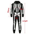 thumbnail image 3 of Inevnen Matching Family Costumes Halloween Jumpsuit Skeleton Hoodie Onesies for Adult  Kids, 3 of 9