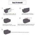 thumbnail image 4 of Mictong elastic sofa cover, 72.84-90.56 inch three person sofa cover, waterproof sofa cover, washable sofa cover, polyester sofa cover, elastic sofa protective cover, 1 piece, gray, 4 of 5