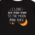 thumbnail image 4 of Inktastic I Love My Paw Paw To The Moon and Back Boys or Girls Long Sleeve Toddler T-Shirt, 4 of 5