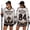 Complexion, variant on Halloween Shirts for Women Oversized Long Sleeve Spooky Season Womens Tops V Neck Cute Ghost Fall Clothes Gothic Saints Pullover Tops Black 4XL