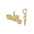 thumbnail image 3 of Gem & Harmony 14K Yellow Gold 3-D Motorcycle Pendant Charm Necklace with Chain for Men, 3 of 5
