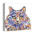 thumbnail image 2 of Creative Products Watercolor Long Hair Cat 16x16 Canvas Wall Art, 2 of 5