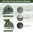 thumbnail image 5 of Patiojoy 1-Person Folding Camping Tent Cot Portable Pop-Up Tent w/Sleeping Bag & Air Mattress for Outdoor, 5 of 10