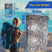 Frontline 4-Pack Mylar Emergency Blankets Thermal Space Blanket