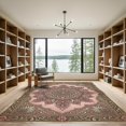 thumbnail image 2 of ODIKA 4'x6' Machine Washable Non-Slip Area Rug, Oriental Blush Pink High Traffic Rug, Pink, 974766, 2 of 7