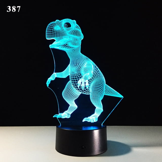 Juguetes para niños de 5 años, luz nocturna de dinosaurio, regalo de cumpleaños para niñas de 3 a 9 años, lámpara LED 3D regulable, luz nocturna de juguete para niños.