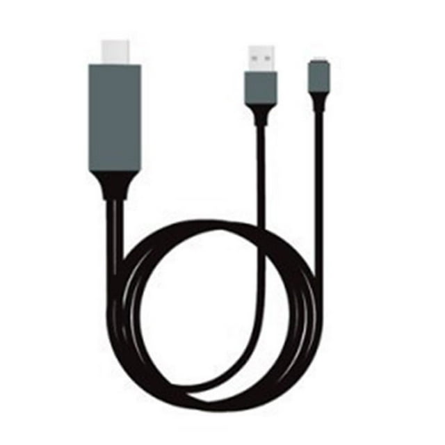 Visland AV Signal Transmission Cable Multimedia Interface Cable 1080P Smartphone to HDTV Projector Cable Screen Projection Adapter Cable for Android for IPhone