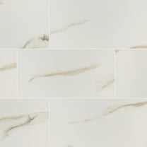 Aria Bianco 12 in. x 24 in. Polished Porcelain Floor and Wall Tile (16 sq. ft. / case)
