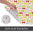 thumbnail image 6 of Rateoe Bow Ties Pattern Flannel Door Mat Indoor Outdoor Entrance, Waterproof All-Weather Doormat,Fade Resistant, Low Profile Entryway Mat 16x24in, 6 of 7