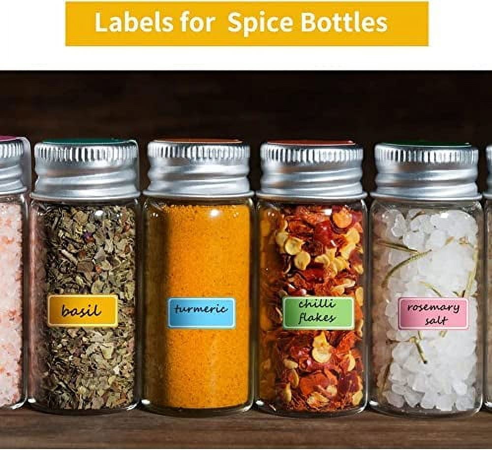 Waterproof Removable Labels - 140 Sheets Name Label Stickers for Baby Kids  School Supplies,Water Bottles,Home Storage Spice Bottles 