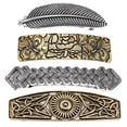 thumbnail image 1 of 4pack Barrette Holder Celtic Tallado Convexo Pinza De Pelo Decoración Para El Cabello Tocado Sunnimix pasadores de pelo de mujer retro, 1 of 8