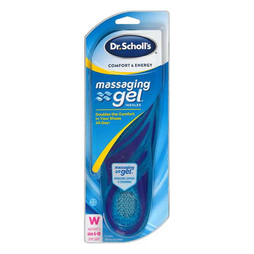 Dr. Scholls Comfort And Energy Massaging Gel Insoles For Women, Size 6-10, 1 Pair