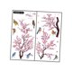 thumbnail image 4 of 2 pegatinas de pared con diseño de pájaros y flores rosas para ventana, impermeables, modernas y versátiles. Vertical, 4 of 7