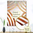 thumbnail image 3 of Designart "Abstract Fire Chaos Art in Orange I" Abstract Painting Oversized Wall Mirror - Modern Abstract Bathroom Decorative Wall Mirror - Multiple Color Options, 3 of 6