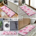 thumbnail image 6 of Pink Christmas Tree Kitchen Rug Mat,Kitchen Runner Rugs Non Skid Washable,Decorative Kitchen Floor Mats for Kitchen,Sink,Laundry,17"x47.2", 6 of 7