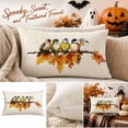 thumbnail image 2 of Lumbar Pillow Decorative Throw Pillows,Small Hand-Painted Outdoor Birds Pillowcases,Spring Summer Pillows Decorative Throw Cushion Covers Linen for Couch Sofa Teal B, 2 of 9