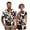 Brown Cow Print, variant on Binienty Brown Cow Print Golf Apparel for Couple Breathable 1/4 Zipper Summer Golf Outfit Set Men's Shirt Women's Short Sleeve Skirt for Workout Pickleball Running Outing Wear