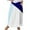 Blue, variant on Mrat Skirt with Pockets Women's Casual Retro Floral Skirts Linen Elastic Waist Pleated Maxi Skirt with Pockets Plus Size Skirts S-166 Blue M