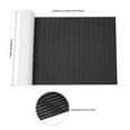 thumbnail image 4 of Black EVA Boat Deck Mat 7.87x3.87ft - Non-Slip Diamond Pattern, Waterproof, 5mm Thick with Adhesive Backing for Yacht/RV/Boats, 4 of 15