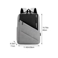 thumbnail image 2 of Vbsqjc Grey Waterproof Business Backpack with USB Charging Port Laptop Backpack 1Pc, 2 of 6