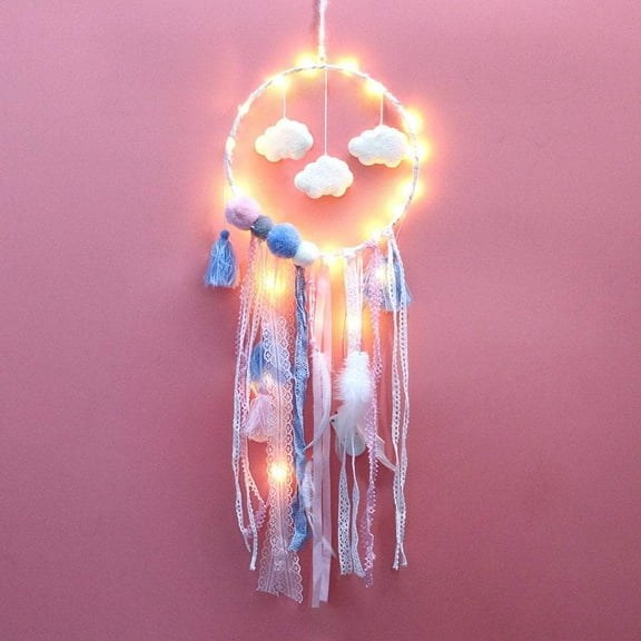 Pink Cloud LED Dreamcatcher