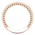 thumbnail image 5 of 1.44 ctw Wedding Band for Women - 14K Rose Gold Simulated Champagne Diamond Stackable Eternity Ring, 5 of 6