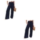 thumbnail image 3 of Pantalones largos sueltos Casual Sonducket para Mujer Azul oscuro XXL, 3 of 6