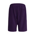 thumbnail image 5 of Huesdet Shorts for Women Casual Print High Waist Bermuda Shorts(Purple,M), 5 of 5