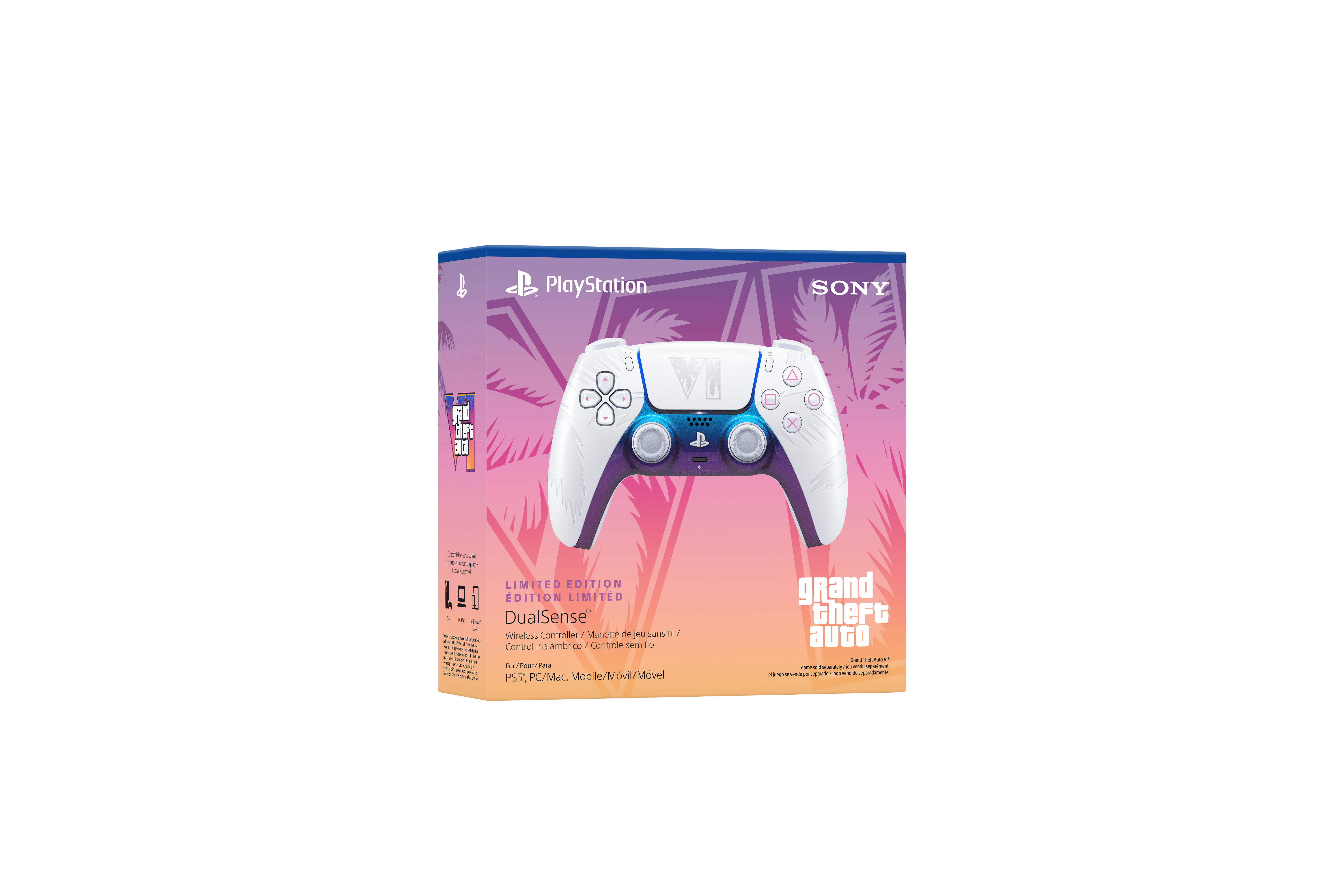 PS5 DualSense® Wireless Controller – Grand Theft Auto VI White Limited Edition
