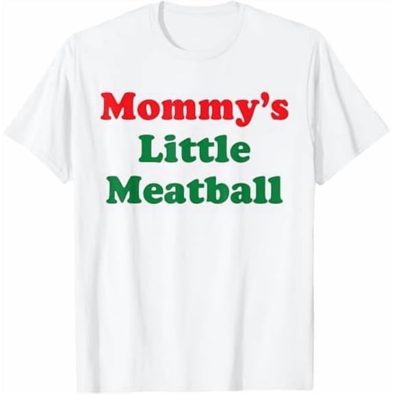 Greenink Mommy's Little Meatball Italian T-Shirt Funny Daddy's Little Meatball Shirt Humor Italy Love Pun Tee Shirts