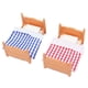 thumbnail image 3 of CAMA de MUñeca LITERA CON PLÁSTICO DE PLÁSTICO EN MINIATURA Casa de Muñeca Cama Doble para Niños Regalos, 3 of 7