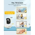 thumbnail image 2 of 5.5" 1080P Video Baby Monitor with Pan-Tilt-Zoom Camera and Audio, 2-Way Talk, Night Vision, VOX Mode,1000ft Range, 5000mAh Large Capacity Battery, Lullabies, 2 of 6