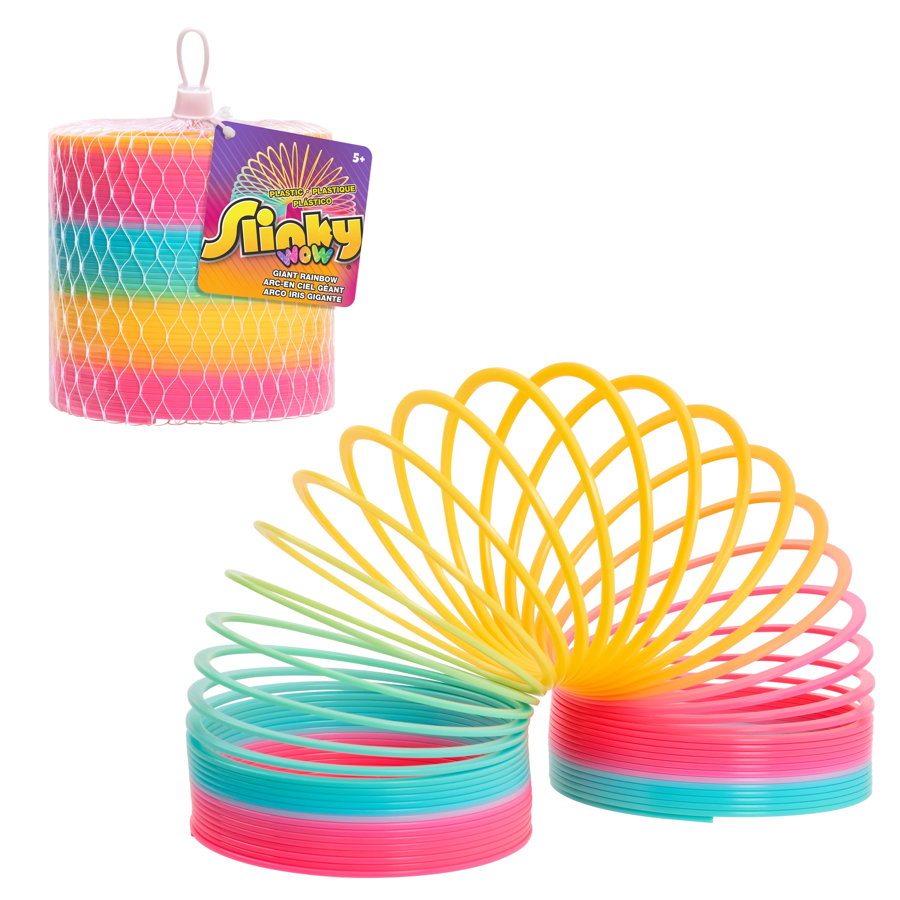 Slinky Cute Colorful Rainbow Plastic Magic Spring Children's Toy Educational toy 