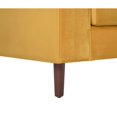 thumbnail image 4 of Sofá 3 cuerpos Landero terciopelo - Amarillo Weik Contemporáneo, 4 of 6