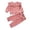 Pink, variant on Baby Boys Girls Cotton Solid Autumn Long Sleeve Pants Pullover Sweatshirt Set Clothes Size 6-12 Months